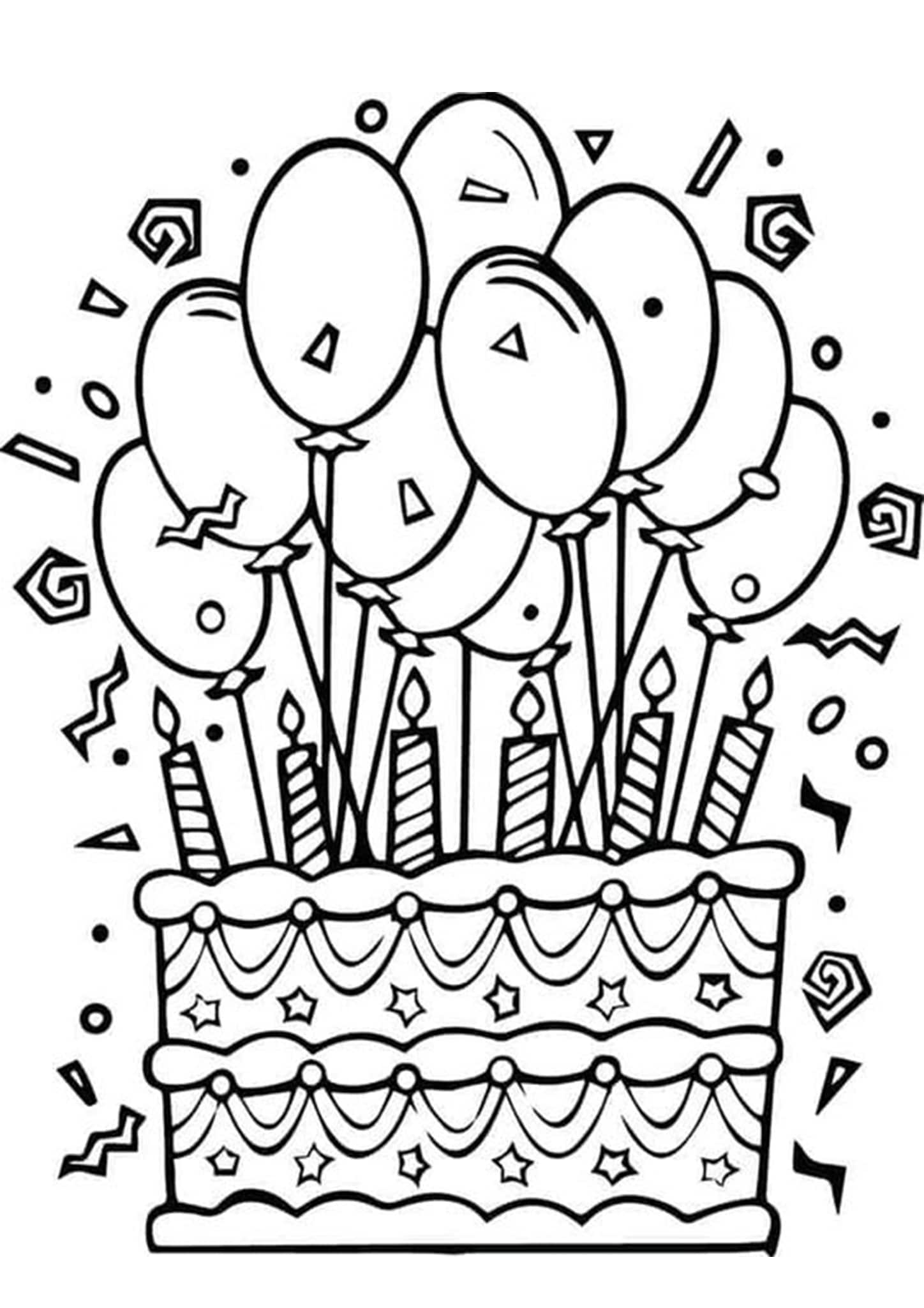 Free Printable Happy Birthday Coloring Pages Free Printable Templates