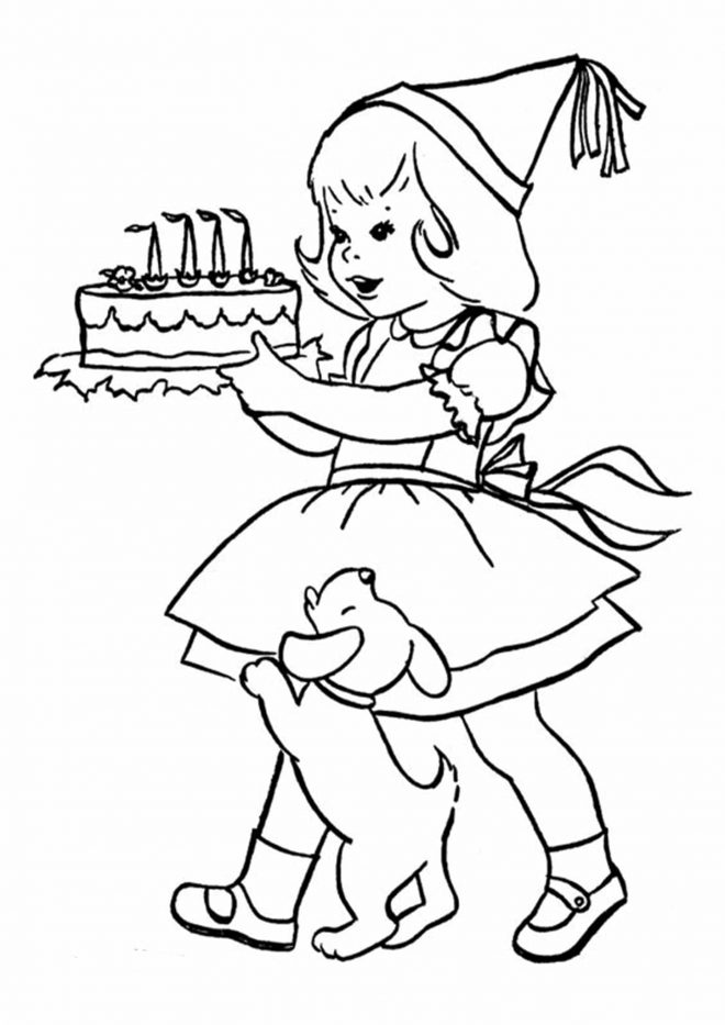 Free & Easy To Print Happy Birthday Coloring Pages - Tulamama