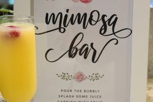 Mimosa bar labels sign printables free