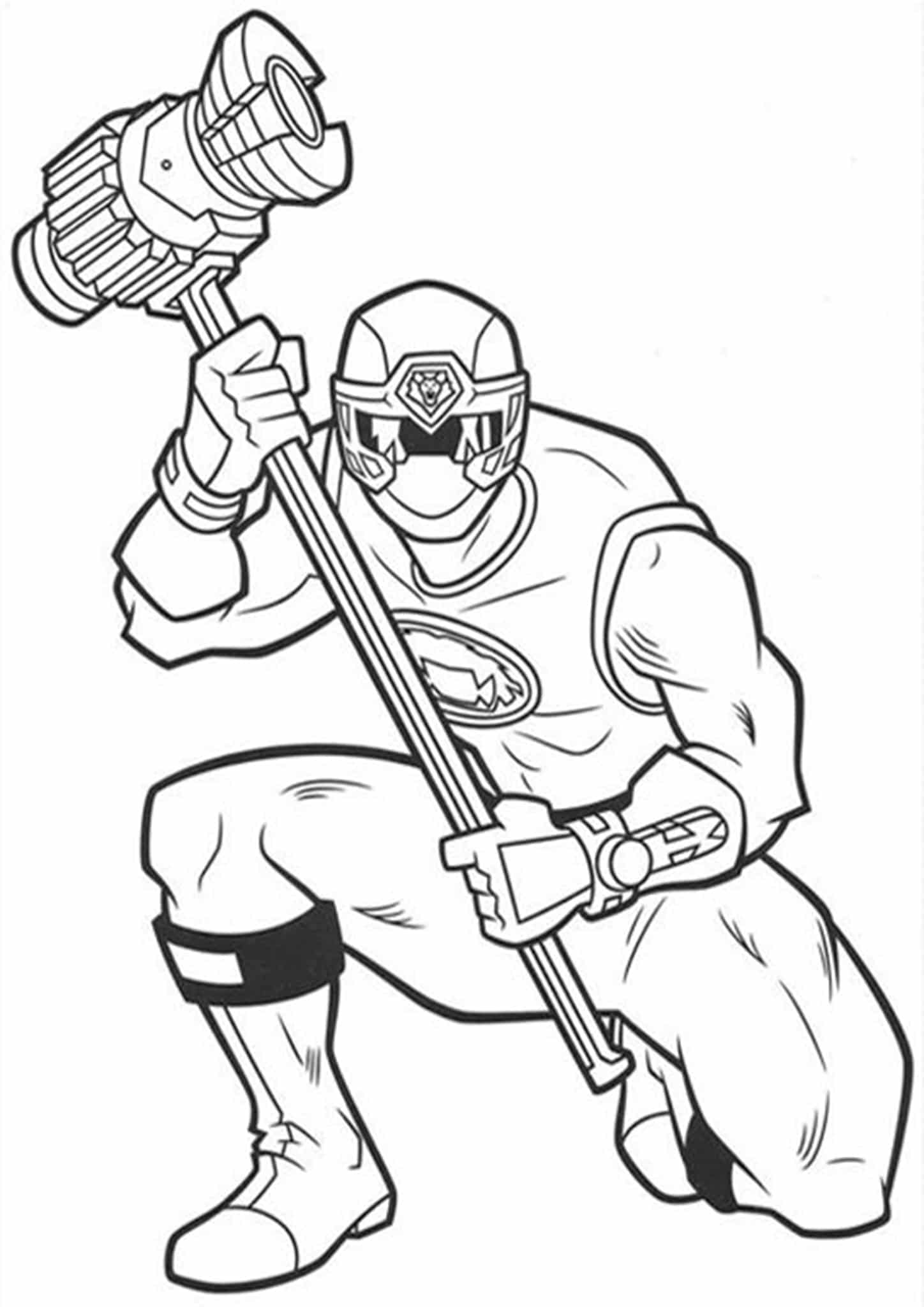 Free & Easy To Print Power Rangers Coloring Pages - Tulamama