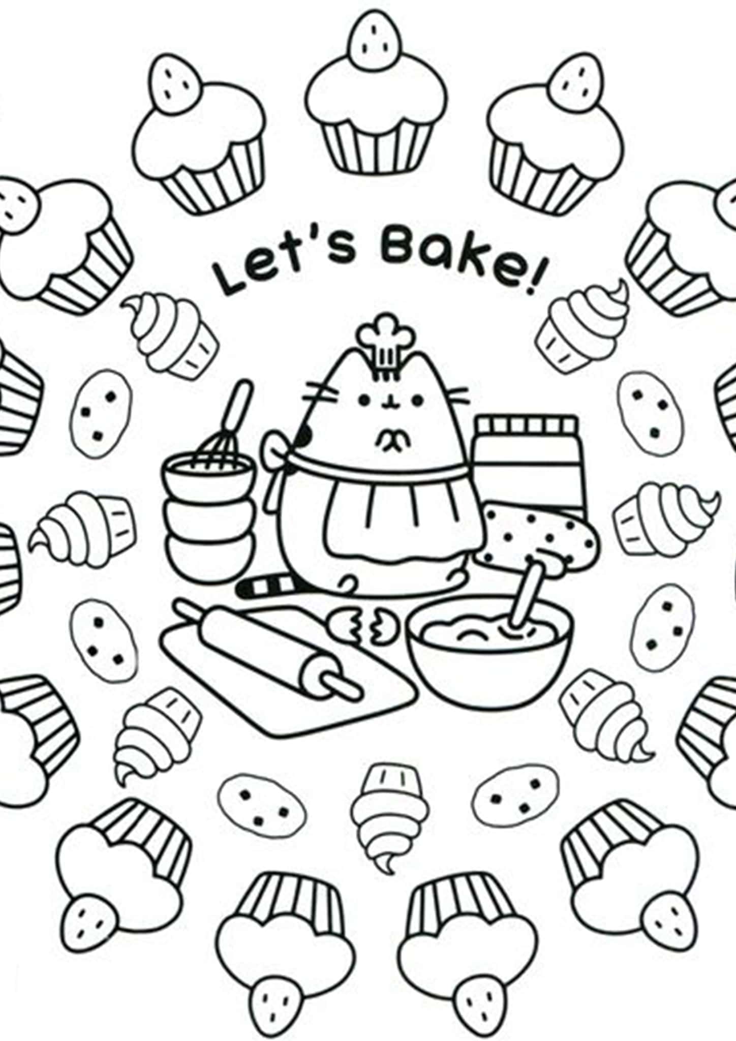 Free & Easy To Print Pusheen Coloring Pages Tulamama