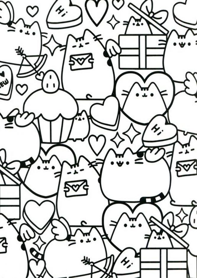 Free & Easy To Print Pusheen Coloring Pages - Tulamama