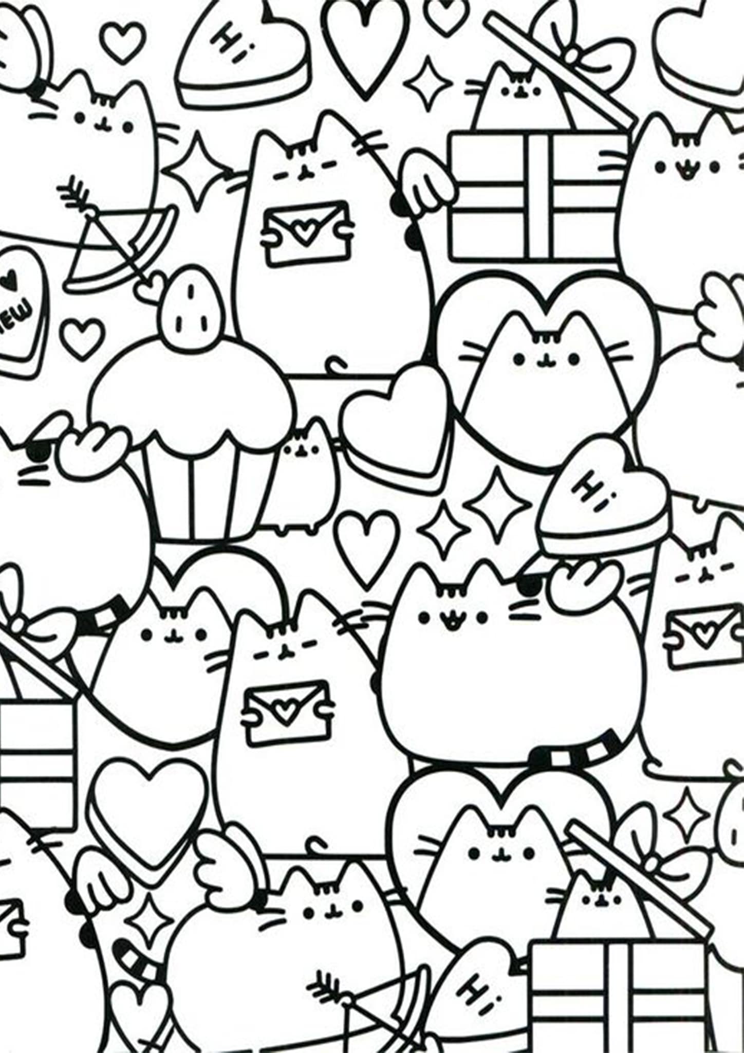 Pusheen Free Printables Free Templates Printable