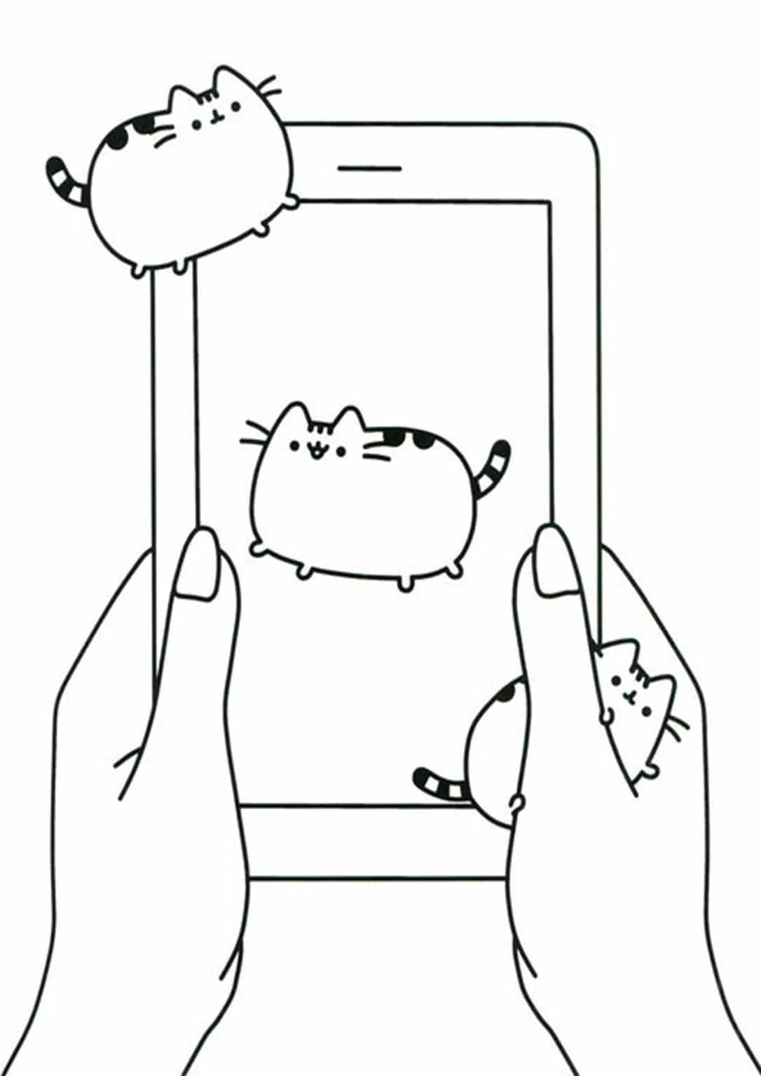 Free & Easy To Print Pusheen Coloring Pages - Tulamama