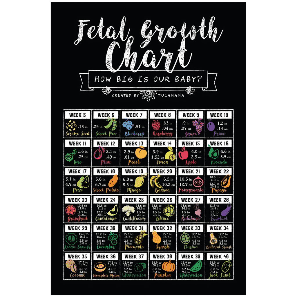 Fetal Growth Chart - Black