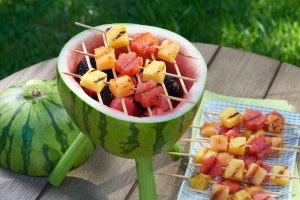 watermelon grill for a baby shower barbecue