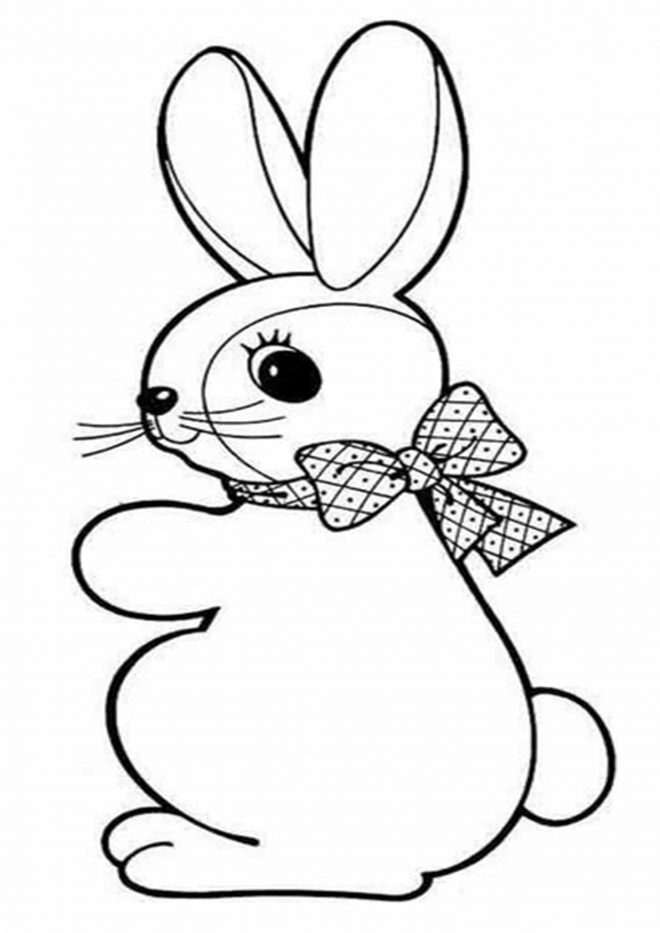 Free & Easy To Print Bunny Coloring Pages - Tulamama