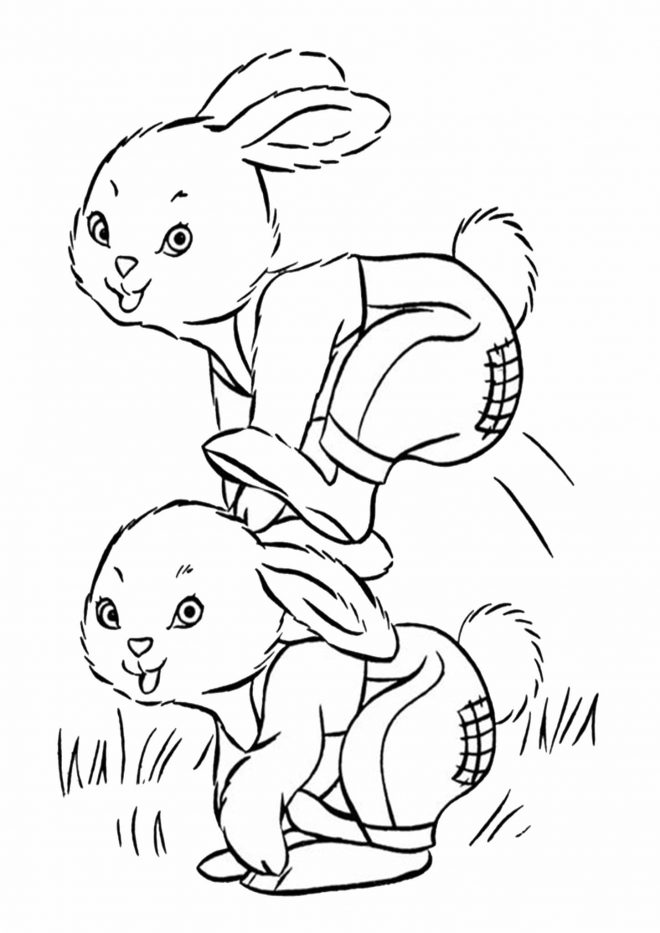 Free & Easy To Print Bunny Coloring Pages - Tulamama