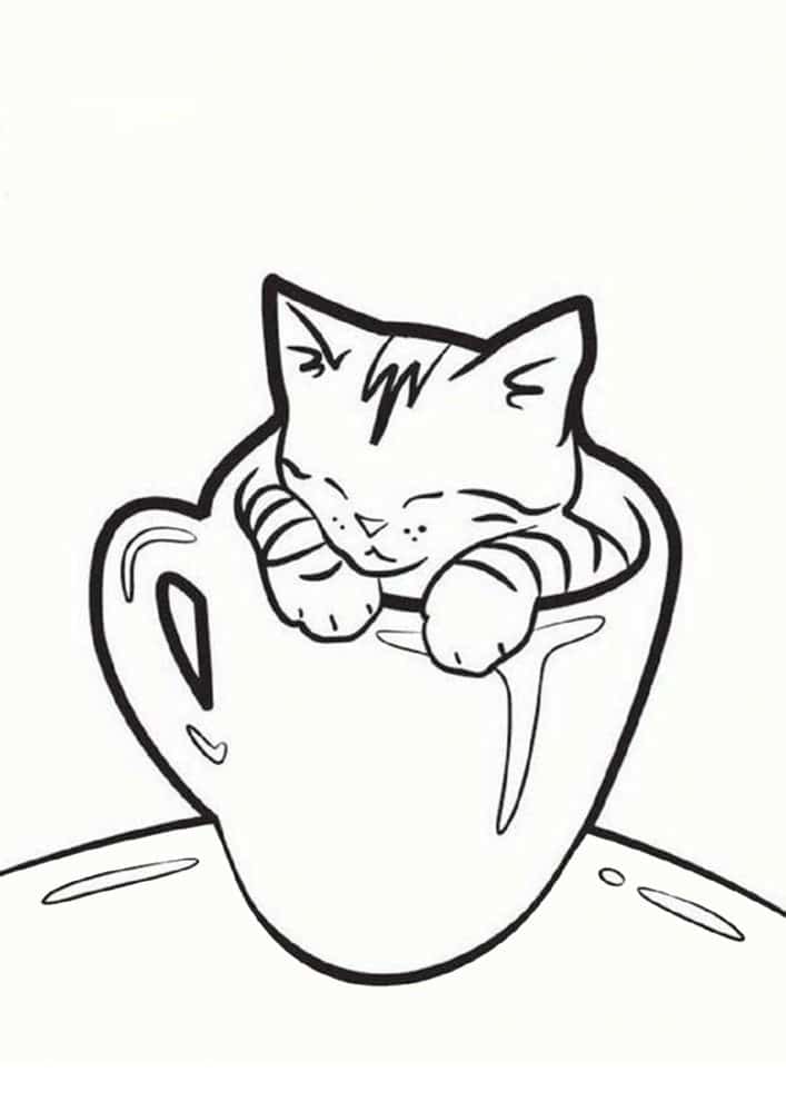Free Easy To Print Kitten Coloring Pages Tulamama