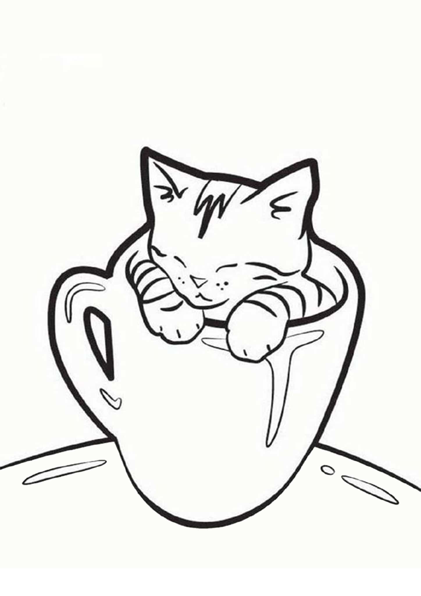 Printable Kitten Coloring Pages