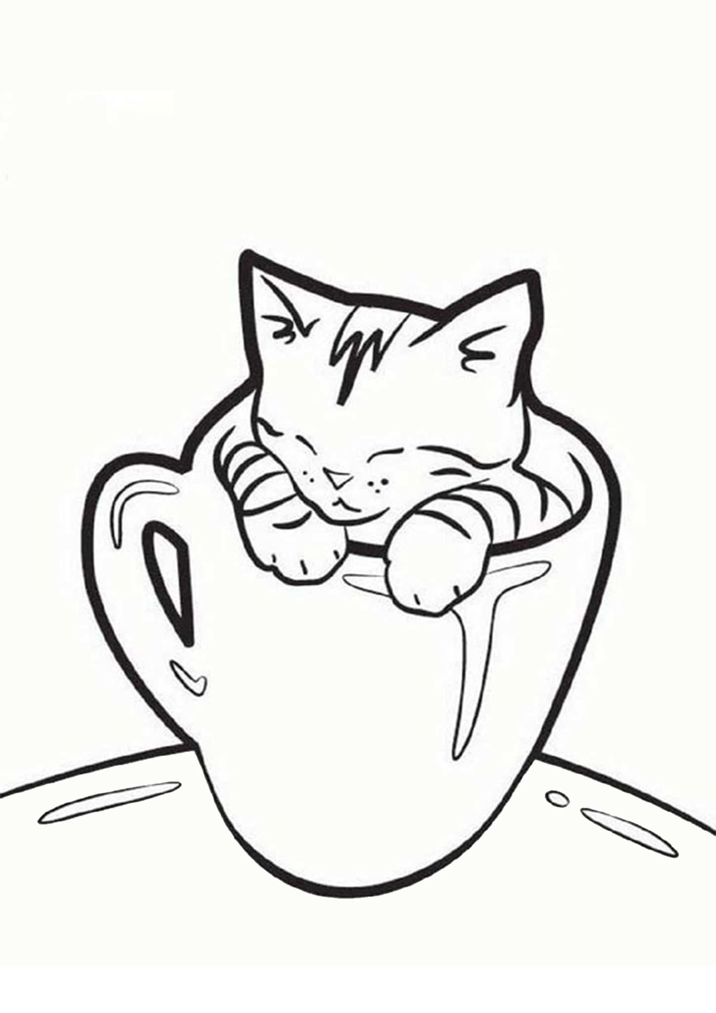 Free & Easy To Print Kitten Coloring Pages Tulamama