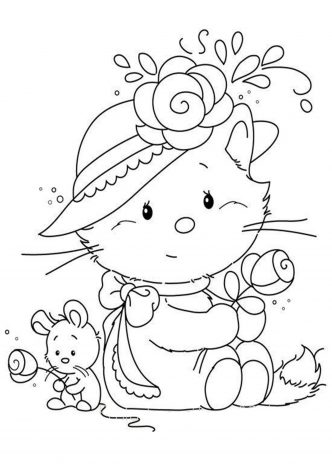 Free & Easy To Print Kitten Coloring Pages - Tulamama