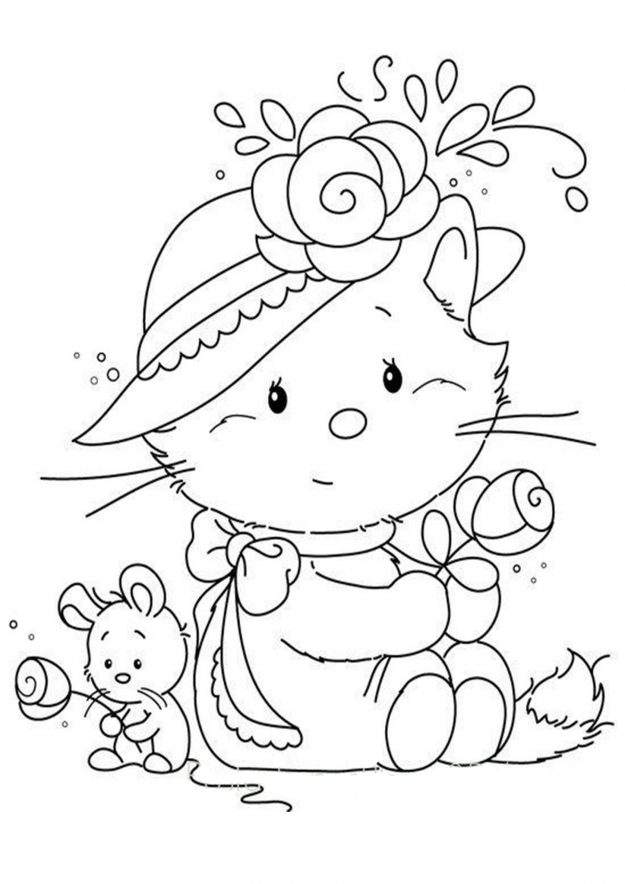 Free & Easy To Print Kitten Coloring Pages - Tulamama