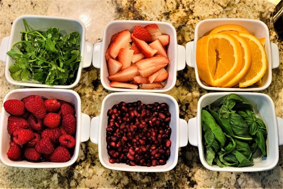 mimosa momosa bar garnishes