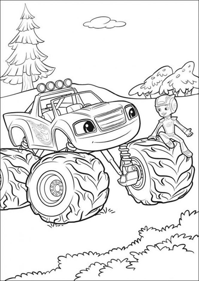 Free & Easy To Print Monster Truck Coloring Pages - Tulamama