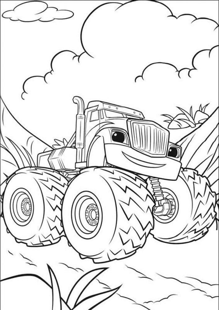 Free & Easy To Print Monster Truck Coloring Pages - Tulamama