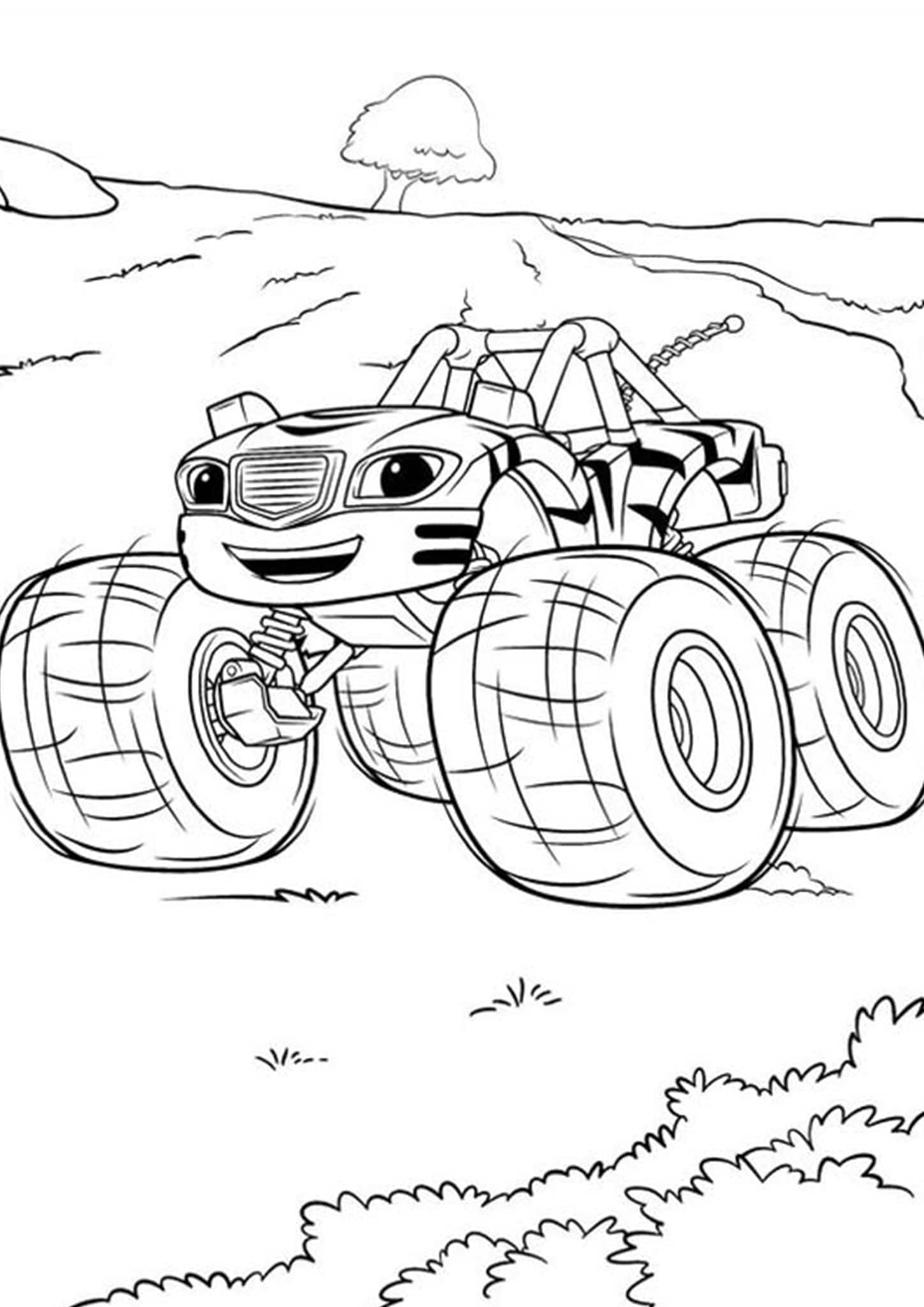 Free & Easy To Print Monster Truck Coloring Pages - Tulamama