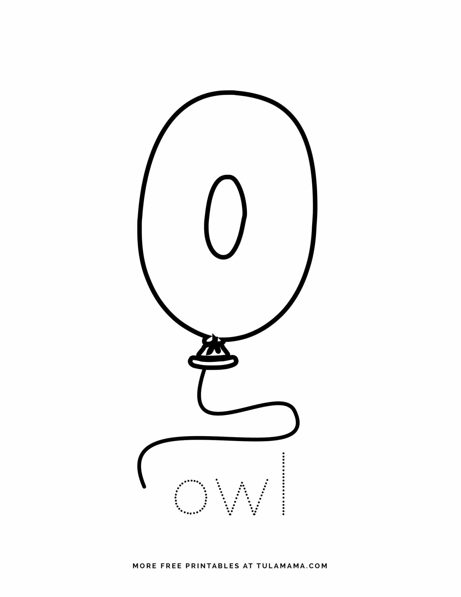 Free Printable Letter Balloons Alphabet Tracing Worksheets - Tulamama