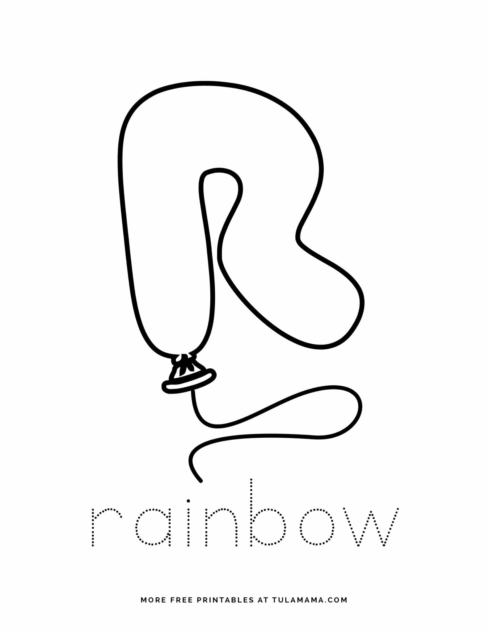 Free Printable Letter Balloons Alphabet Tracing Worksheets - Tulamama