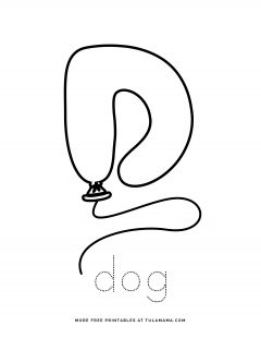 Free Printable Letter Balloons Alphabet Tracing Worksheets - Tulamama