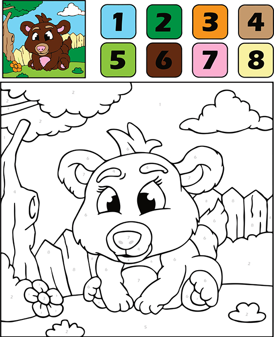 Color by number worksheets are a great activity for kids in kindergarten. It helps with color recognition, focus & more. Our free printables