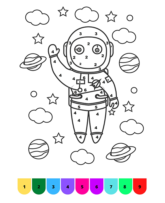 Free Color by Number Worksheets, Cool2bKids