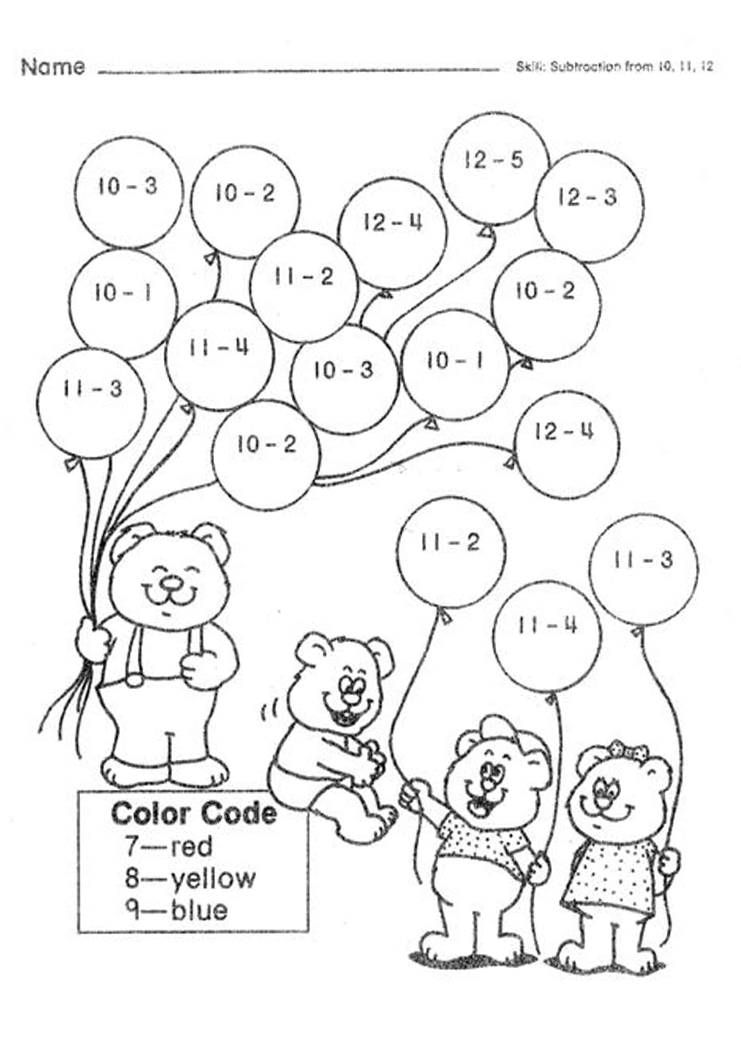 Free Printable Color By Number Worksheets For Kindergarten Tulamama