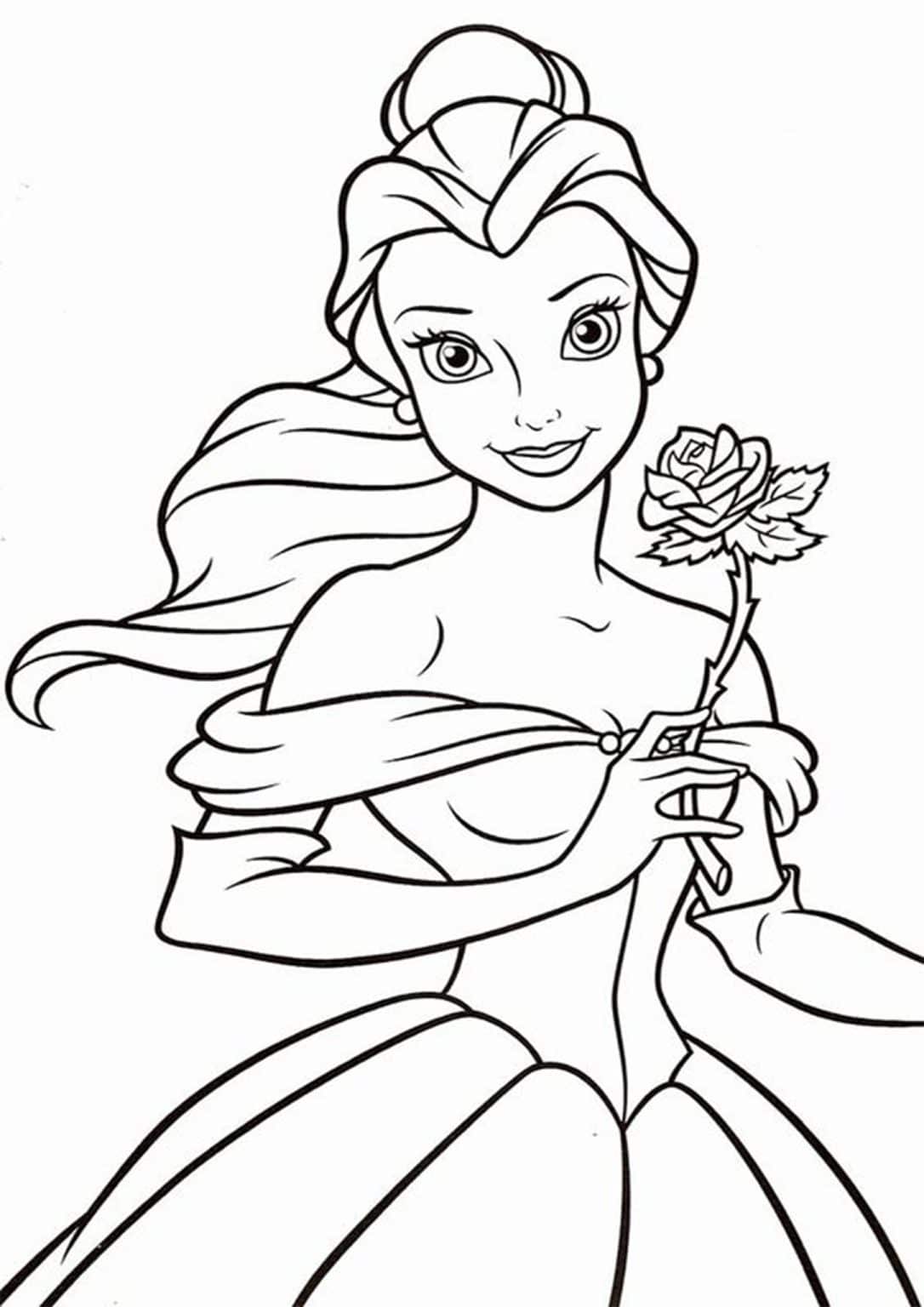 Free & Easy To Print Beauty and The Beast Coloring Pages - Tulamama