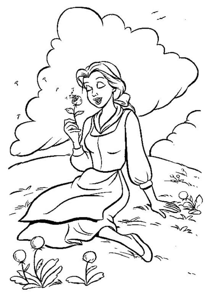 Free & Easy To Print Beauty and The Beast Coloring Pages - Tulamama