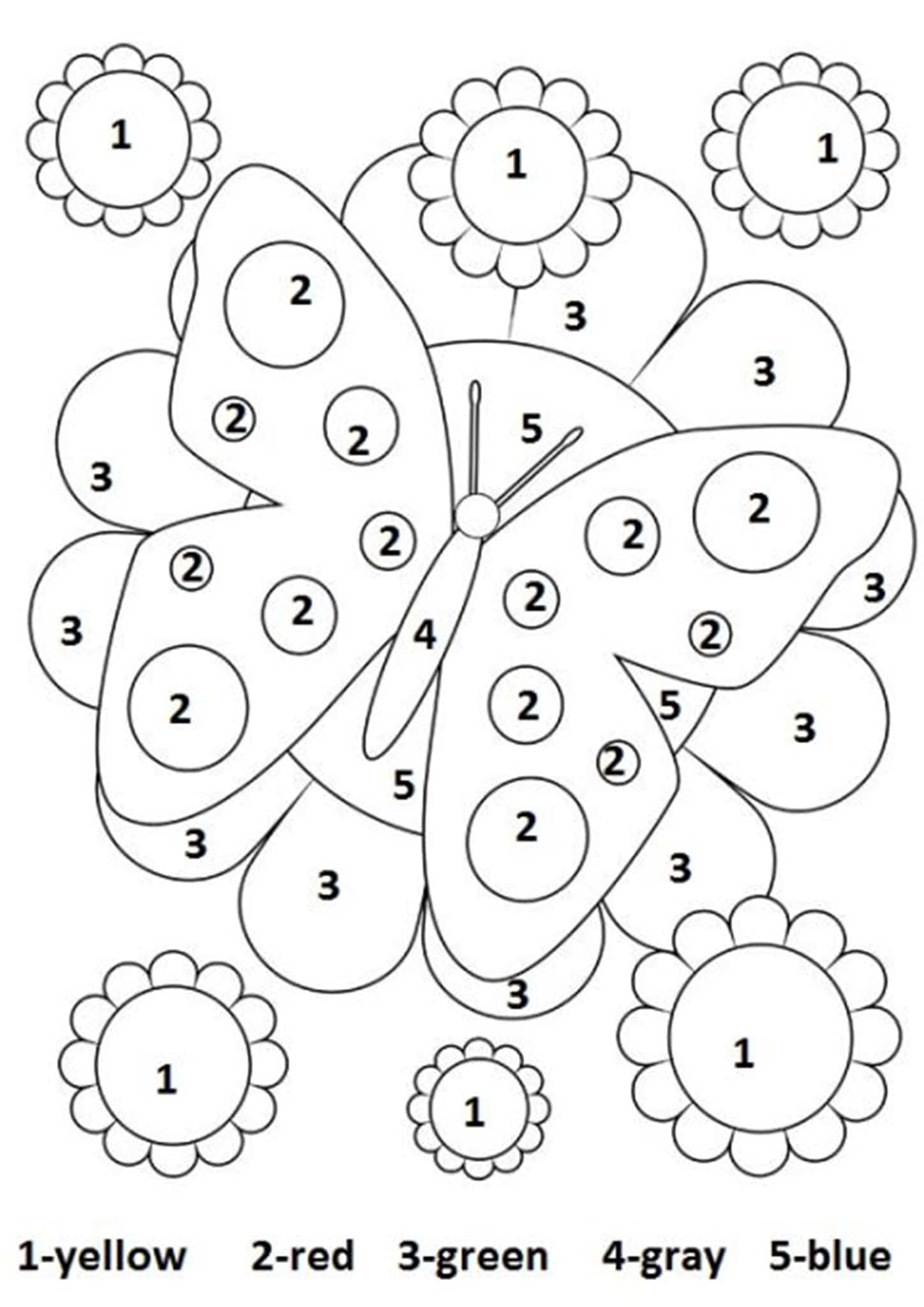 free printable color by number worksheets for kindergarten tulamama