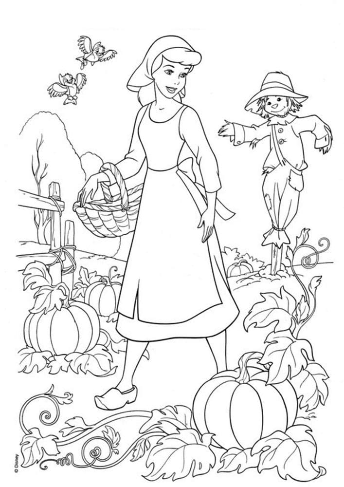 Free & Easy To Print Cinderella Coloring Pages - Tulamama