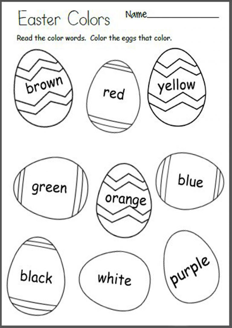 Free Printable Easter Worksheets For Little Ones - Tulamama