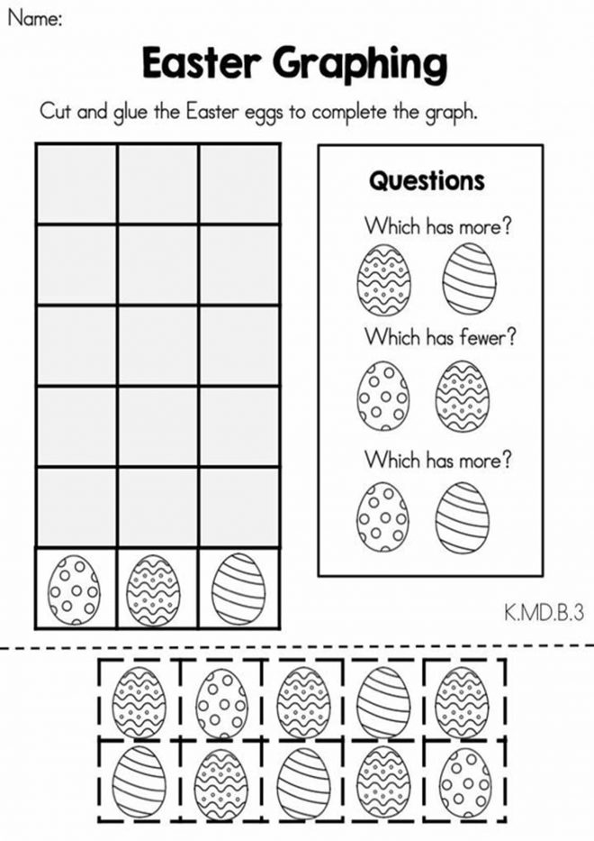 Easter Pre K Worksheets