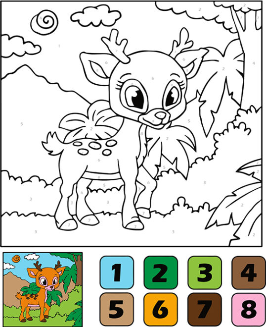 Free Printable Color By Number Worksheets For Kindergarten Tulamama