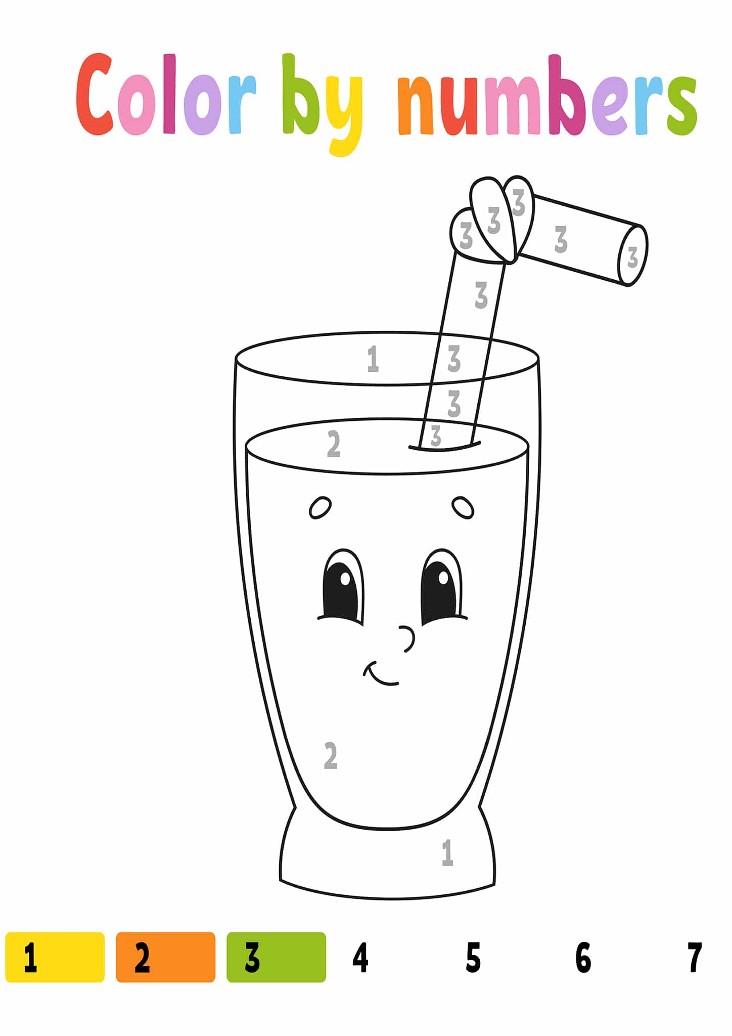 Drinks Worksheet For Kindergarten