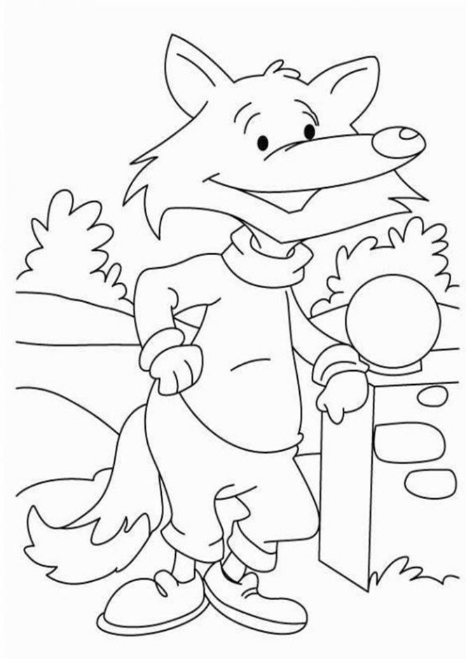 Free & Easy To Print Fox Coloring Pages - Tulamama