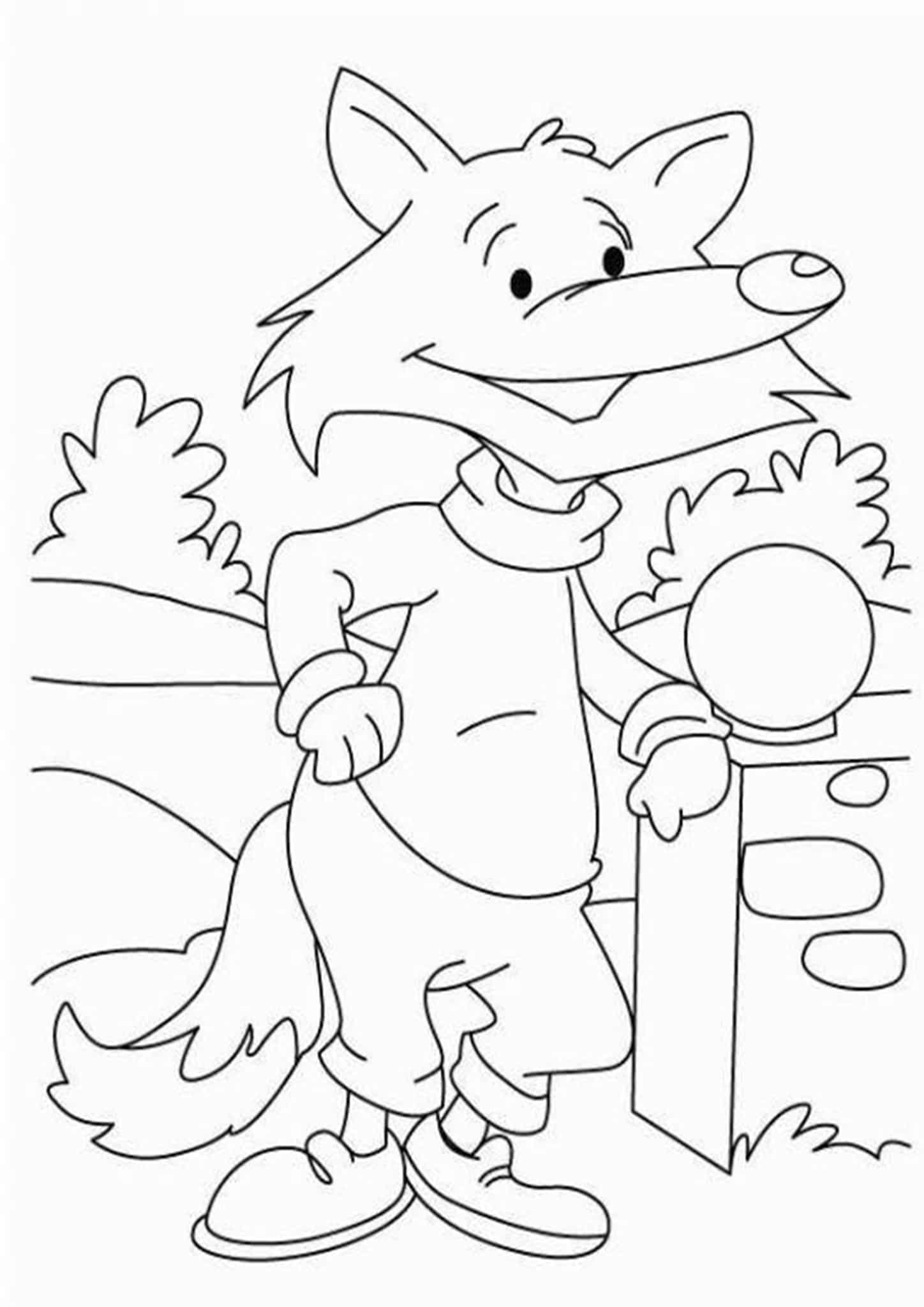 Download Free & Easy To Print Fox Coloring Pages - Tulamama