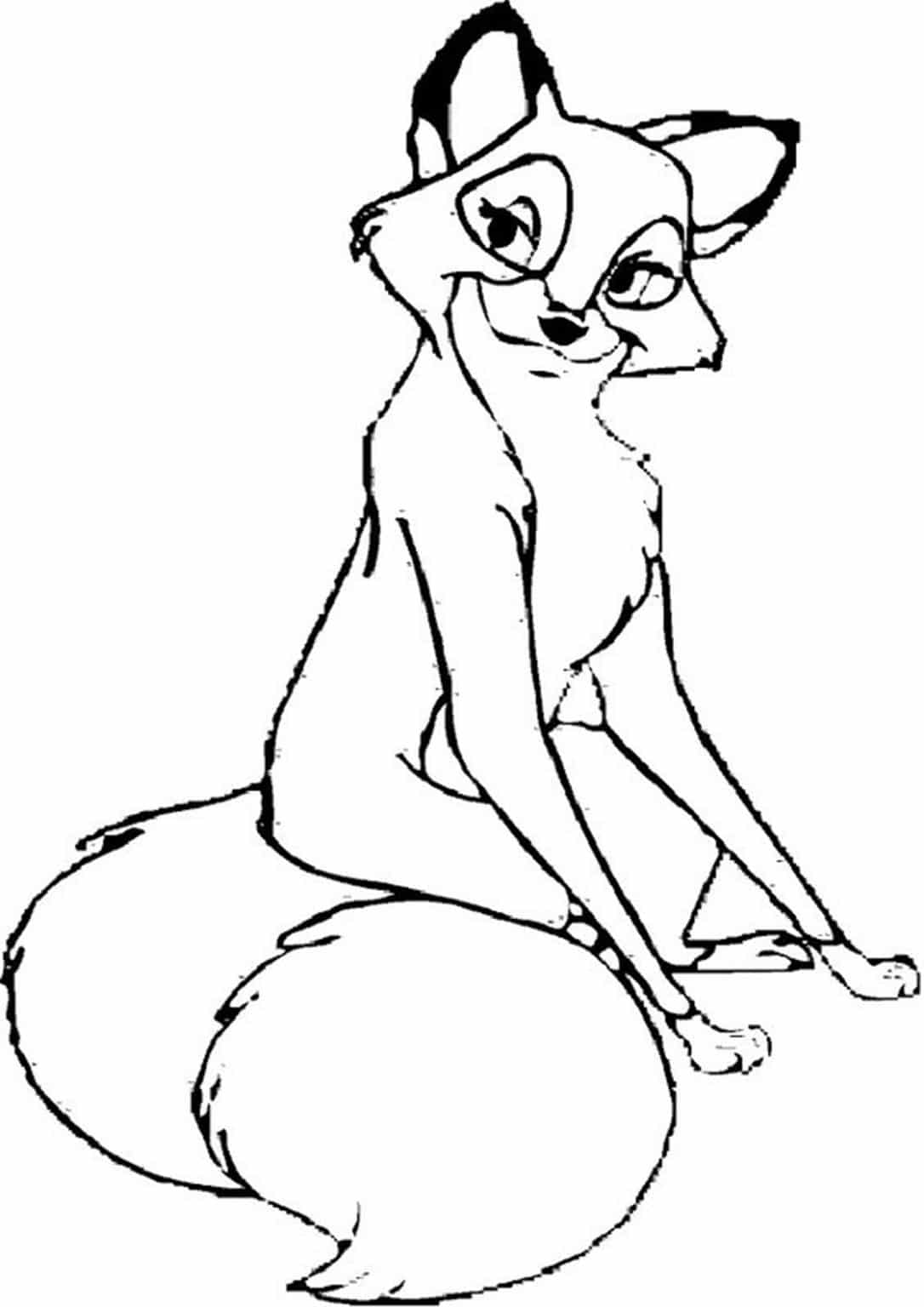 Free & Easy To Print Fox Coloring Pages - Tulamama