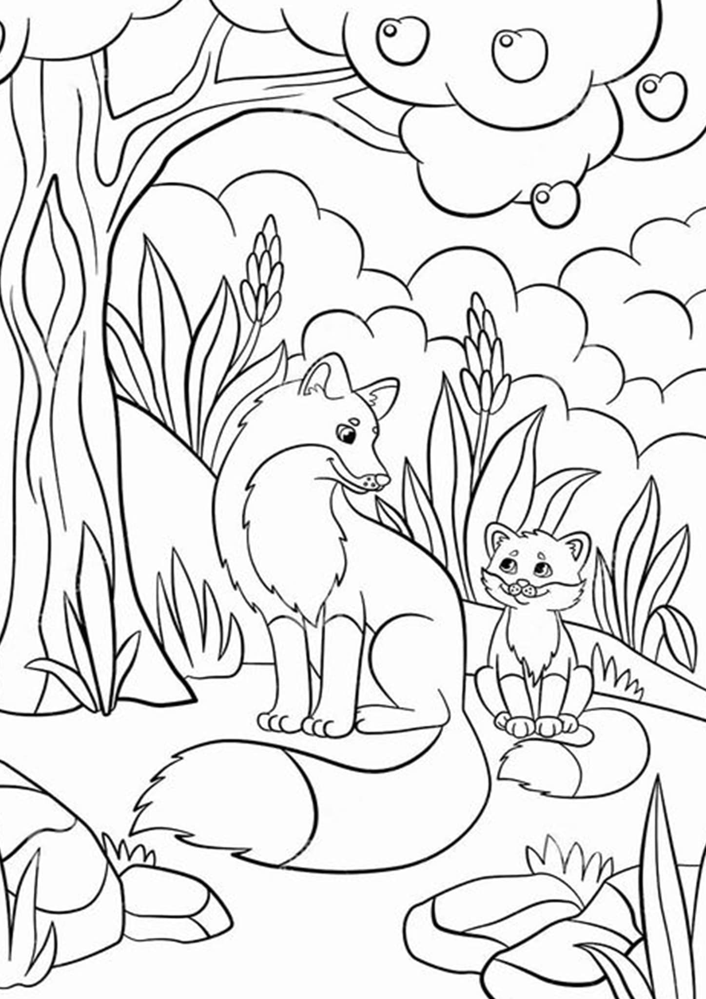 Free & Easy To Print Fox Coloring Pages Tulamama