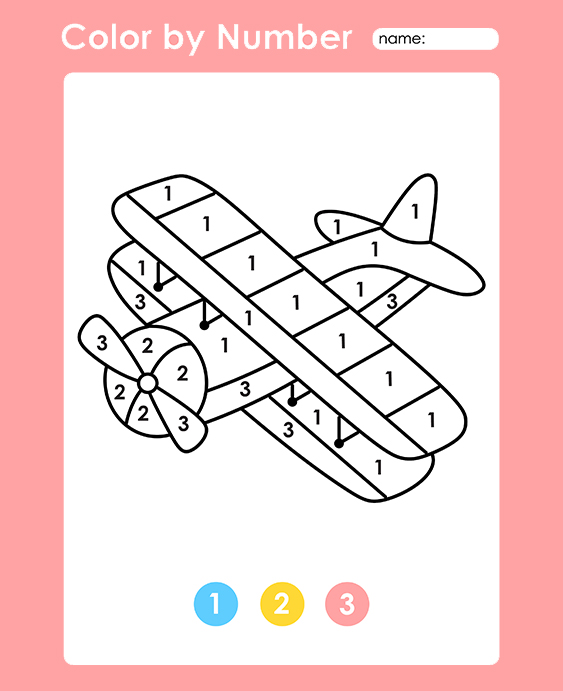 Color by number worksheets are a great activity for kids in kindergarten. It helps with color recognition, focus & more. Our free printables