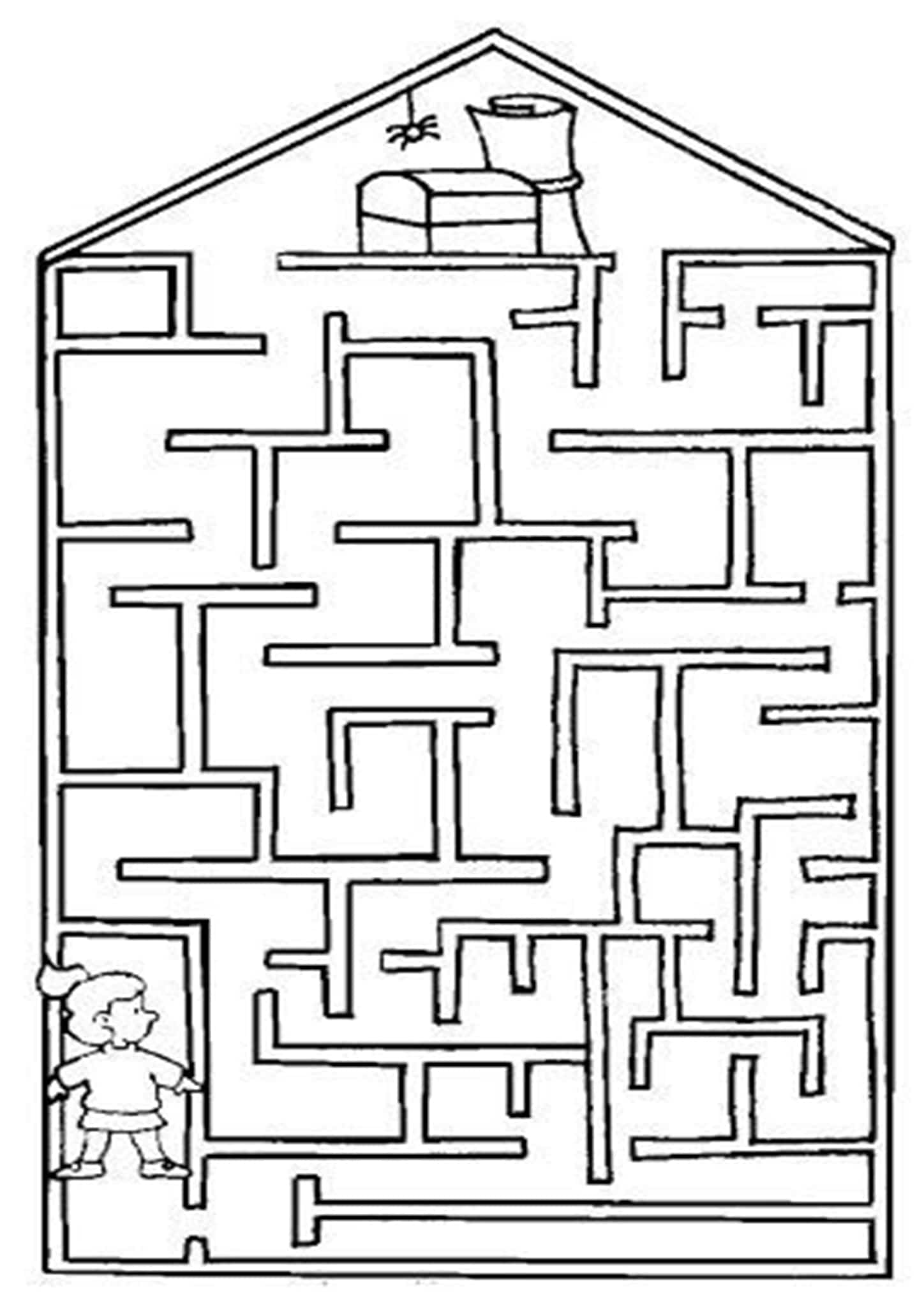 free simple maze printables for preschoolers and