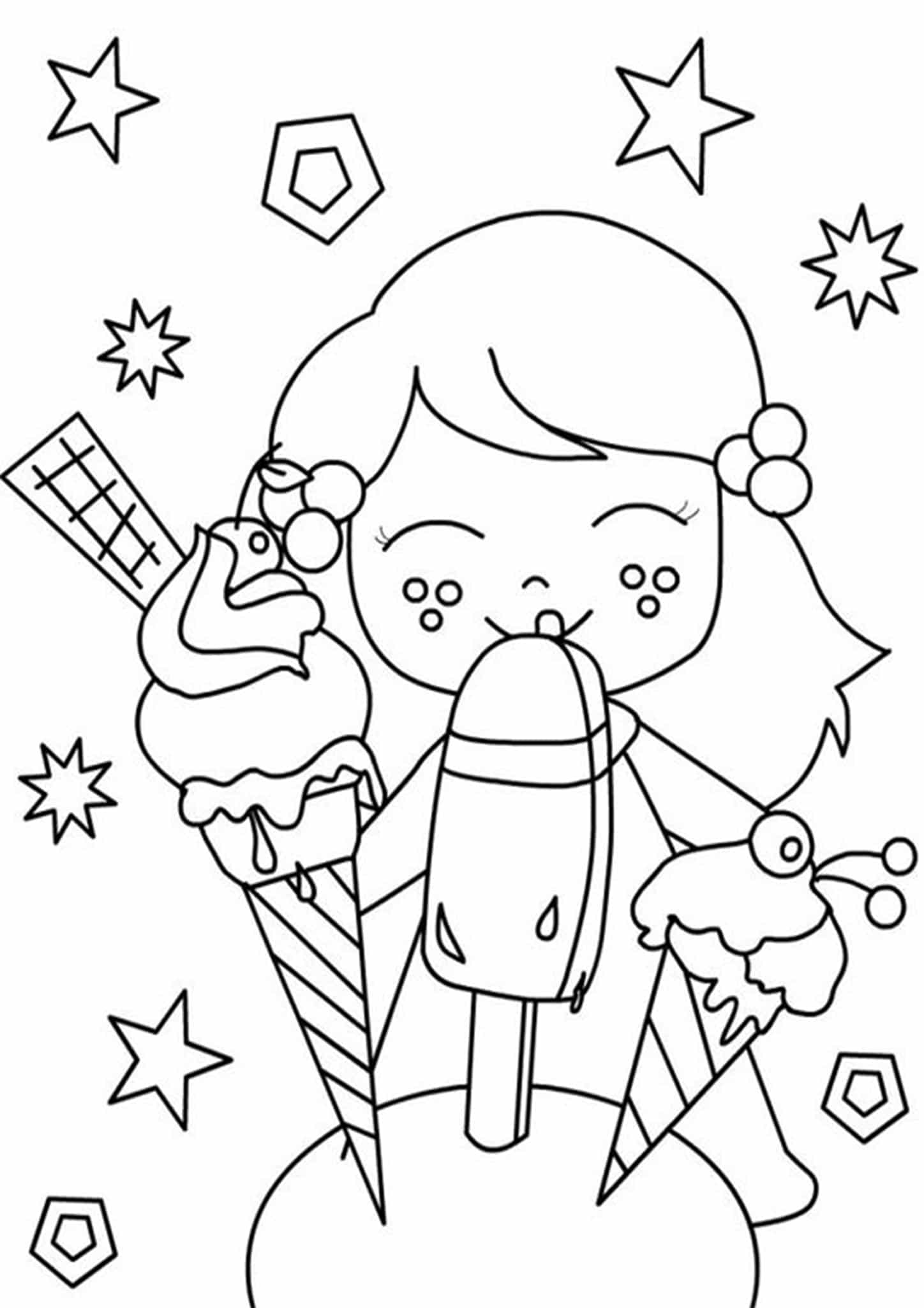 Free & Easy To Print Ice Cream Coloring Pages - Tulamama