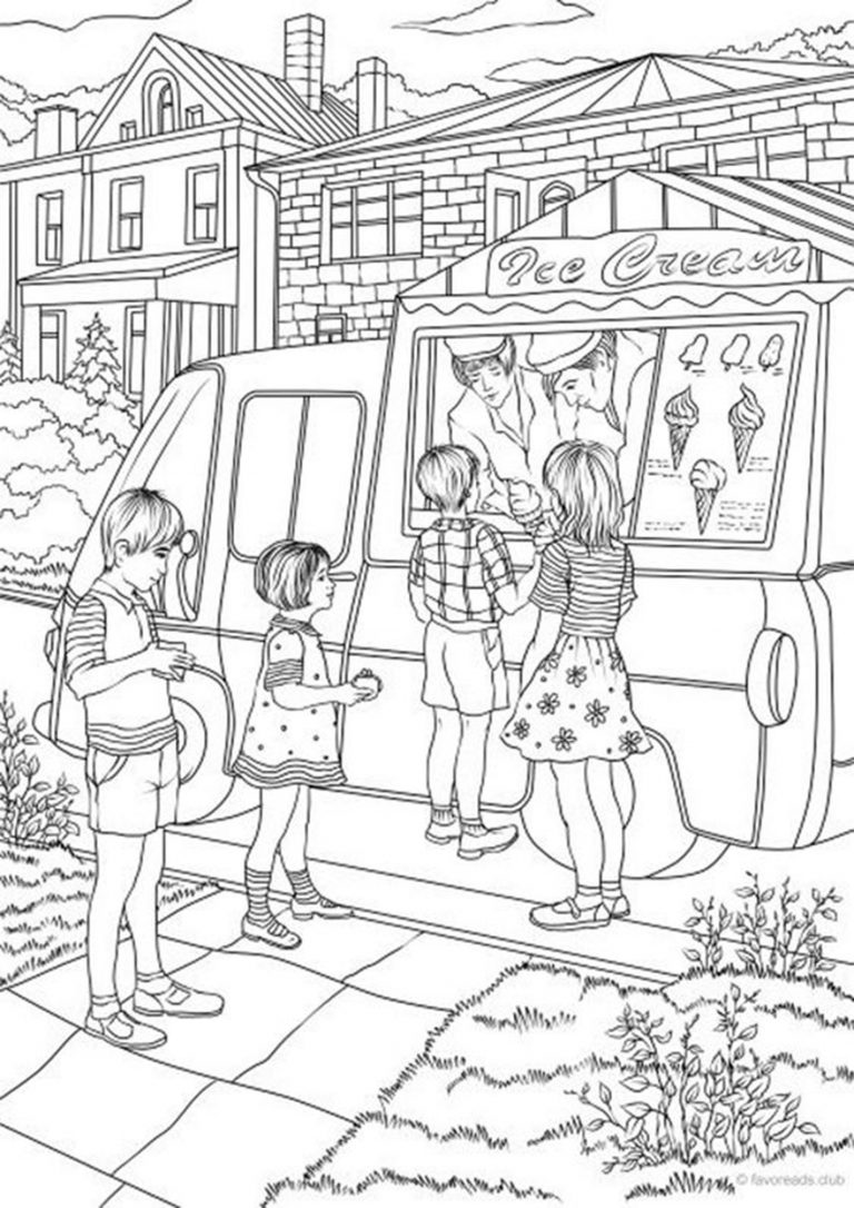 Free & Easy To Print Ice Cream Coloring Pages - Tulamama