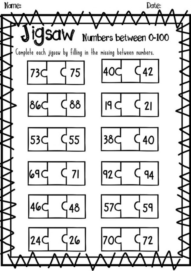 Free & Fun Missing Number Worksheets - Tulamama