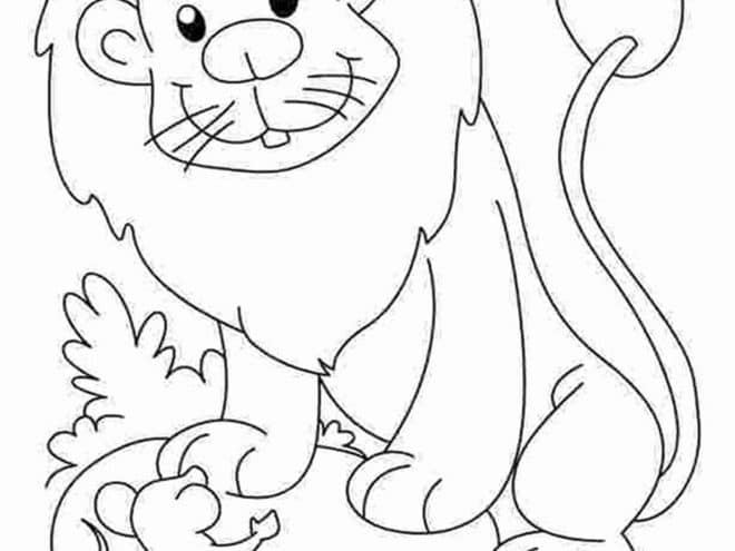 lion coloring pages for kids