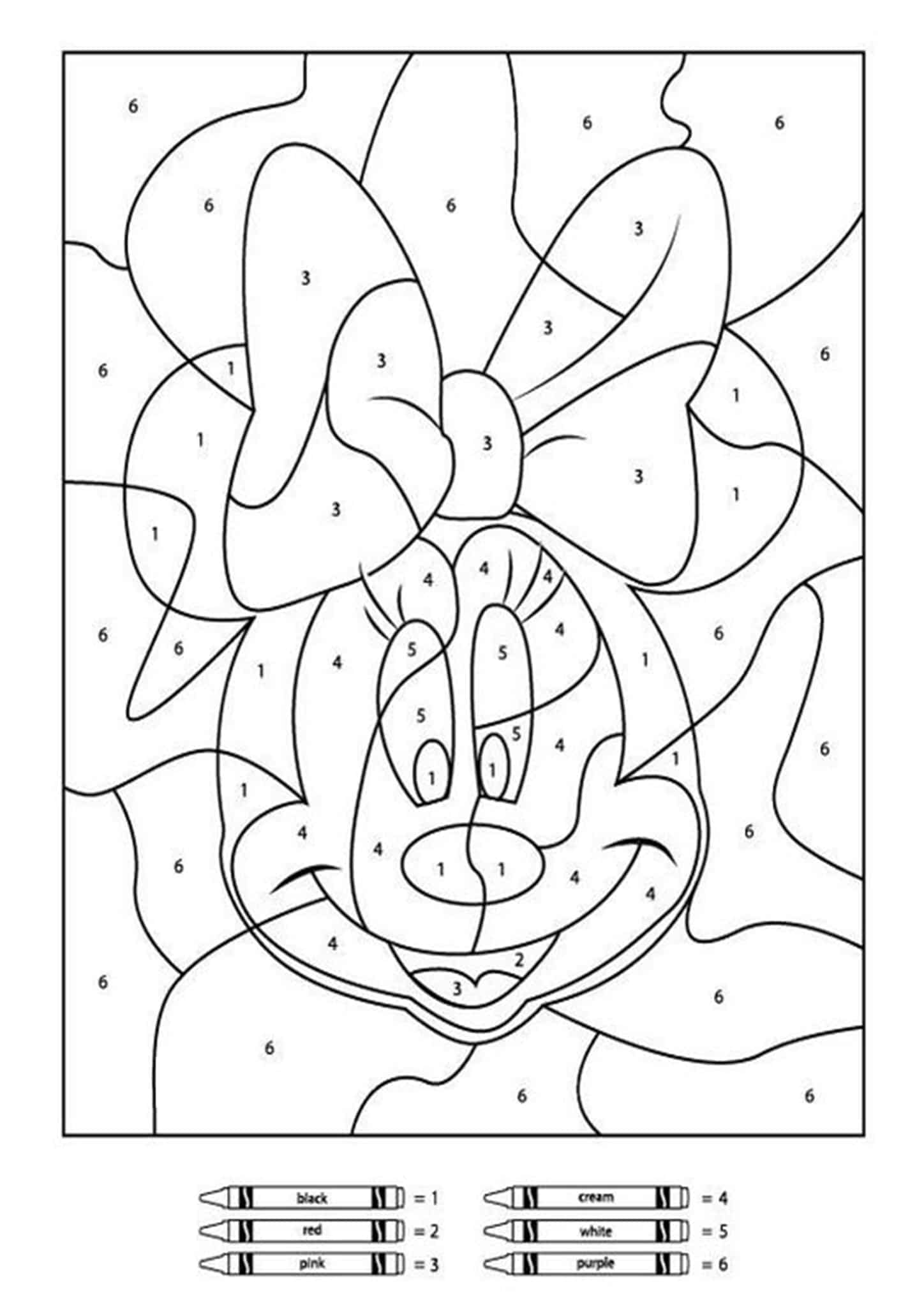 Free Printable Color by Number Worksheets For Kindergarten Tulamama