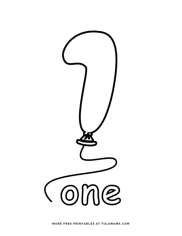 number coloring pages free printables