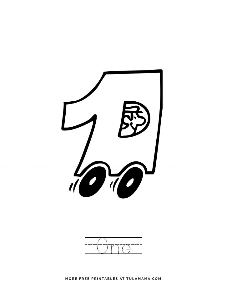 Number 1 Coloring Pages