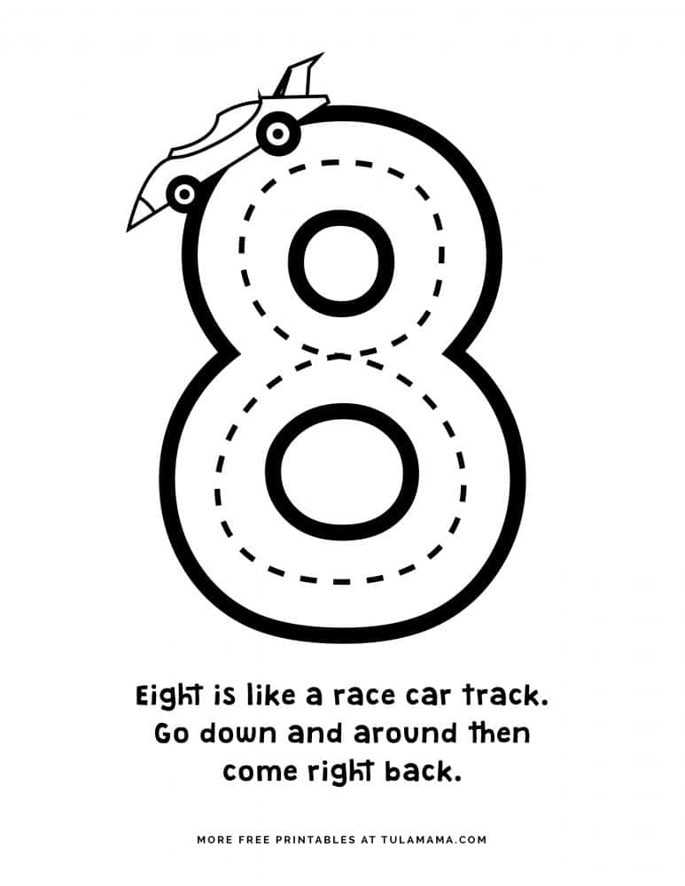 Free & Cute Number Coloring Pages For Fun Learning - Tulamama