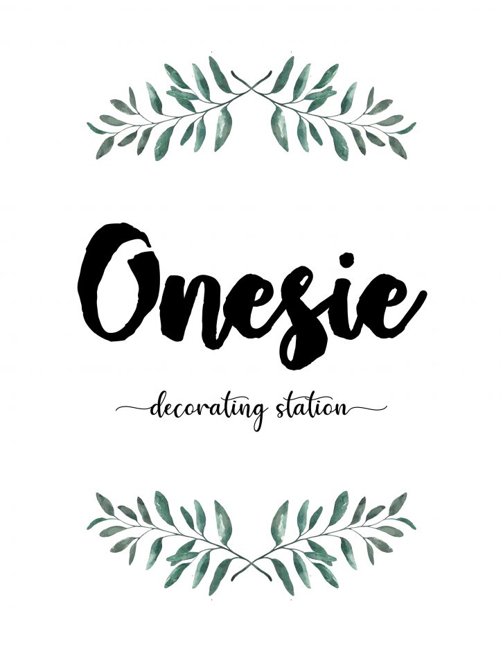  Onesie Decorating Station